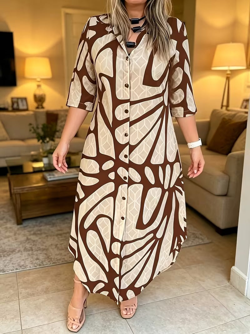 Bianca Borsani™ Versatile Geometric Dress for Effortless Days