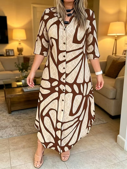 Bianca Borsani™ Versatile Geometric Dress for Effortless Days