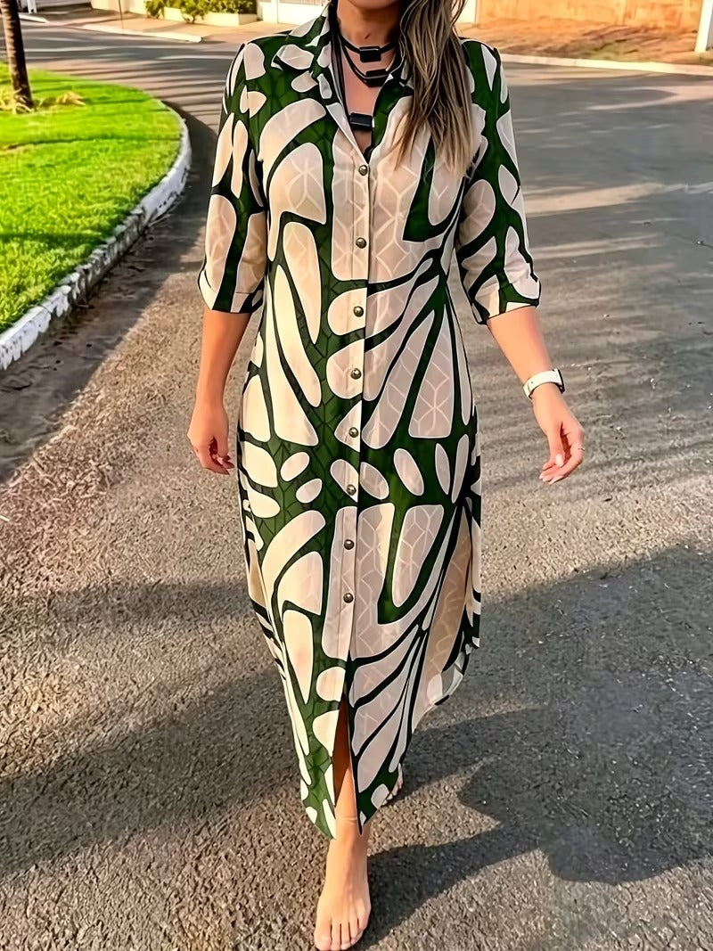 Bianca Borsani™ Versatile Geometric Dress for Effortless Days