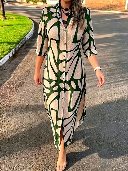 Bianca Borsani™ Versatile Geometric Dress for Effortless Days