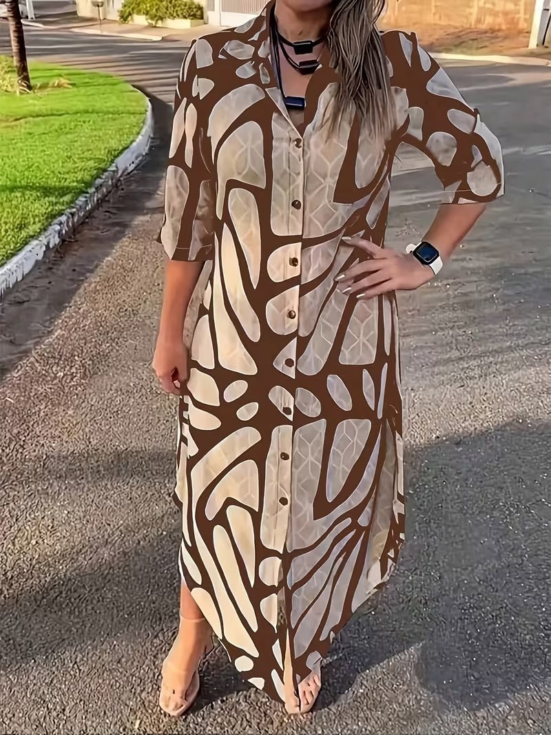 Bianca Borsani™ Versatile Geometric Dress for Effortless Days