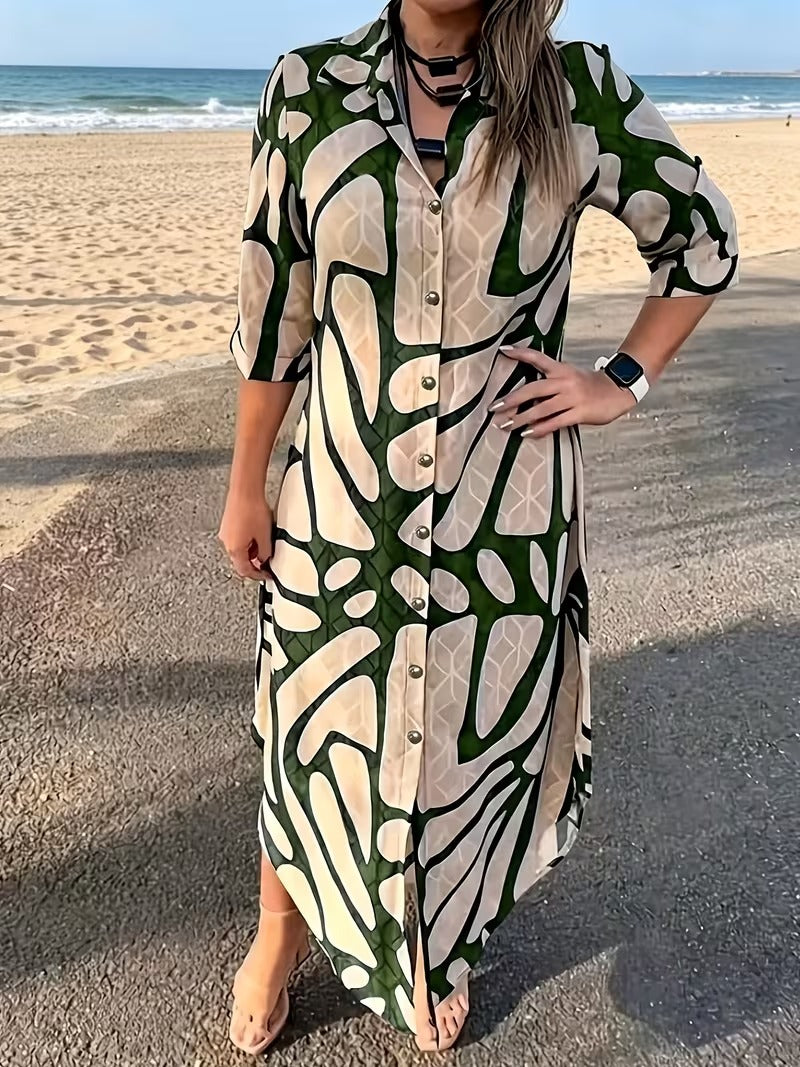 Bianca Borsani™ Versatile Geometric Dress for Effortless Days