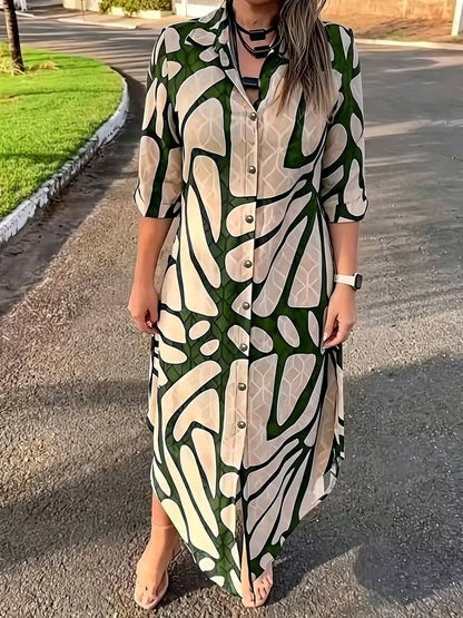 Bianca Borsani™ Versatile Geometric Dress for Effortless Days