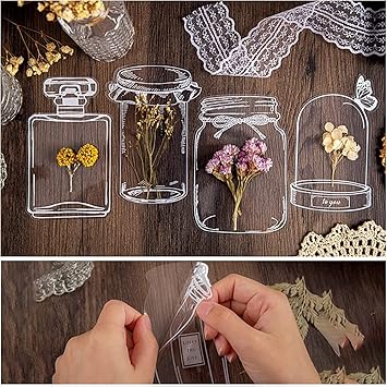 BloomDrop™ Transparent Dried Flower Bookmarks