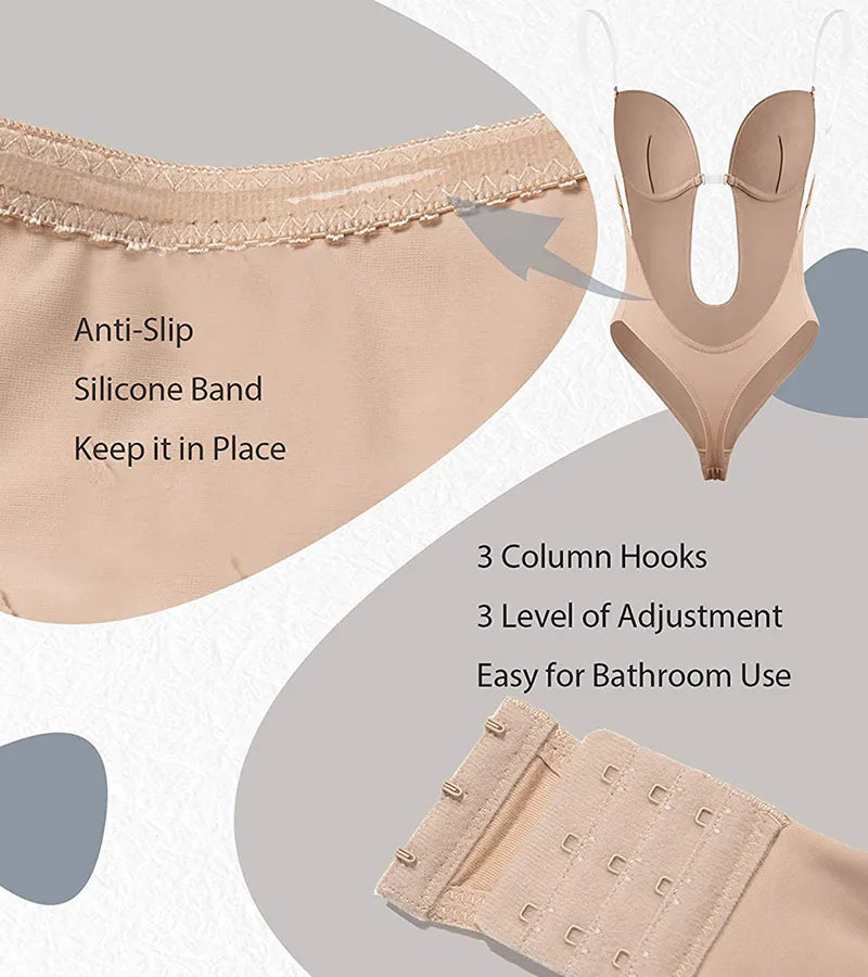 LuxuryBody™ BH Backless Bodysuit