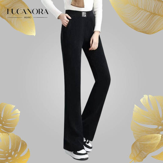 Rufina Spada™ Warm trousers with elasticated waist