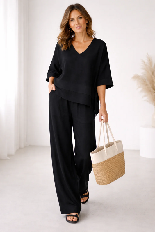 Bruna Luzzetti™ Breathable Cotton Linen Suit Set