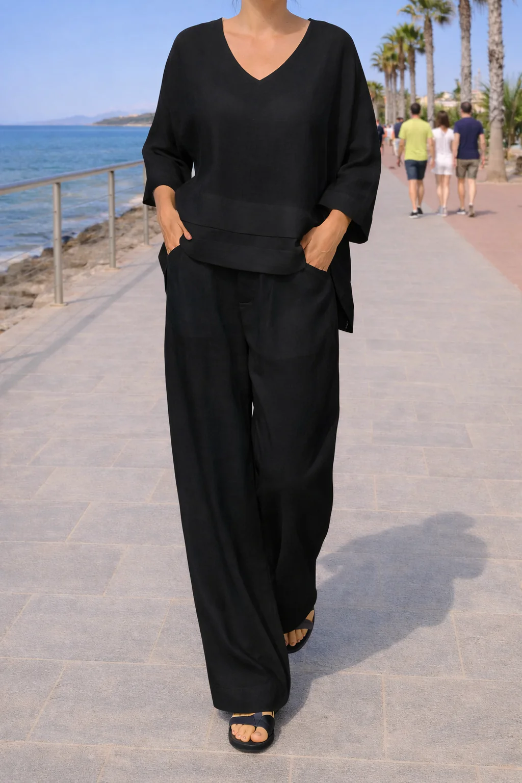 Bruna Luzzetti™ Breathable Cotton Linen Suit Set