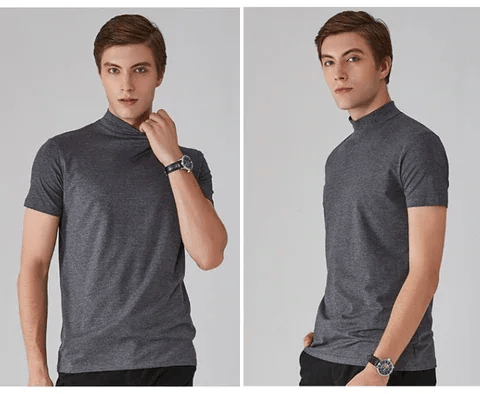 Bruno Bonito™ Men 's High Neck Slim Fit T-shirt