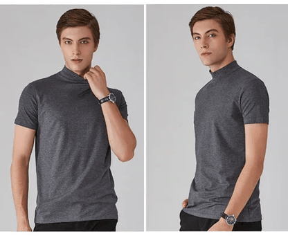 Bruno Bonito™ Men 's High Neck Slim Fit T-shirt
