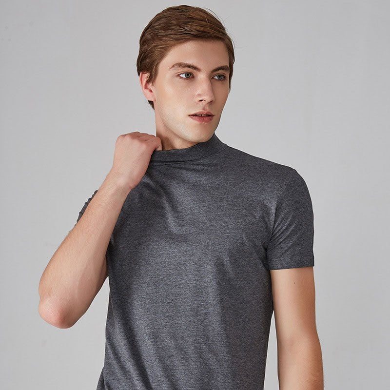 Bruno Bonito™ Men 's High Neck Slim Fit T-shirt