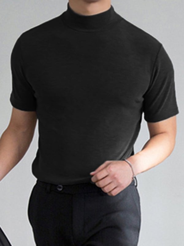 Bruno Bonito™ Men 's High Neck Slim Fit T-shirt