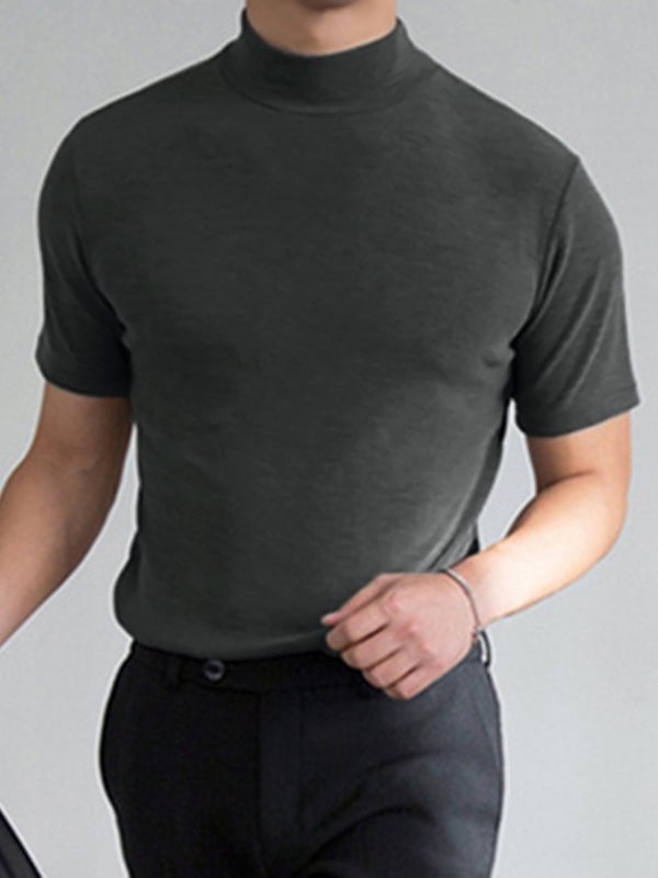 Bruno Bonito™ Men 's High Neck Slim Fit T-shirt