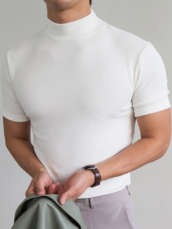Bruno Bonito™ Men 's High Neck Slim Fit T-shirt