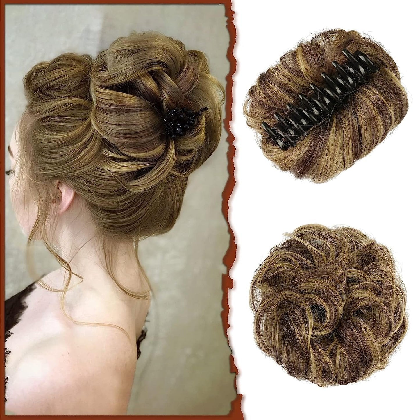 BunClip™ Claw clip messy bun for hair