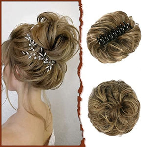Golden brown and light blonde