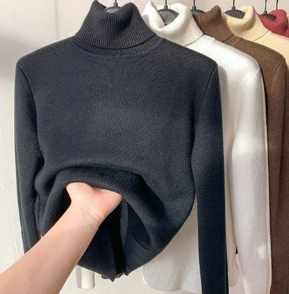 Rubie Baptiste™️ Warm fleece winter turtleneck sweater