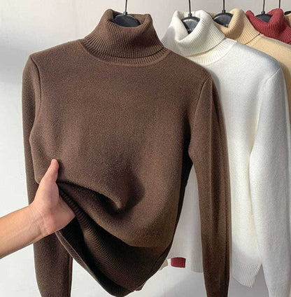 Rubie Baptiste™️ Warm fleece winter turtleneck sweater