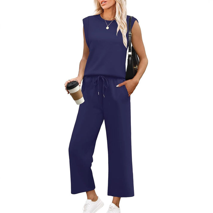 Carla Bussa™ Sleeveless Wide Leg Two Piece Set