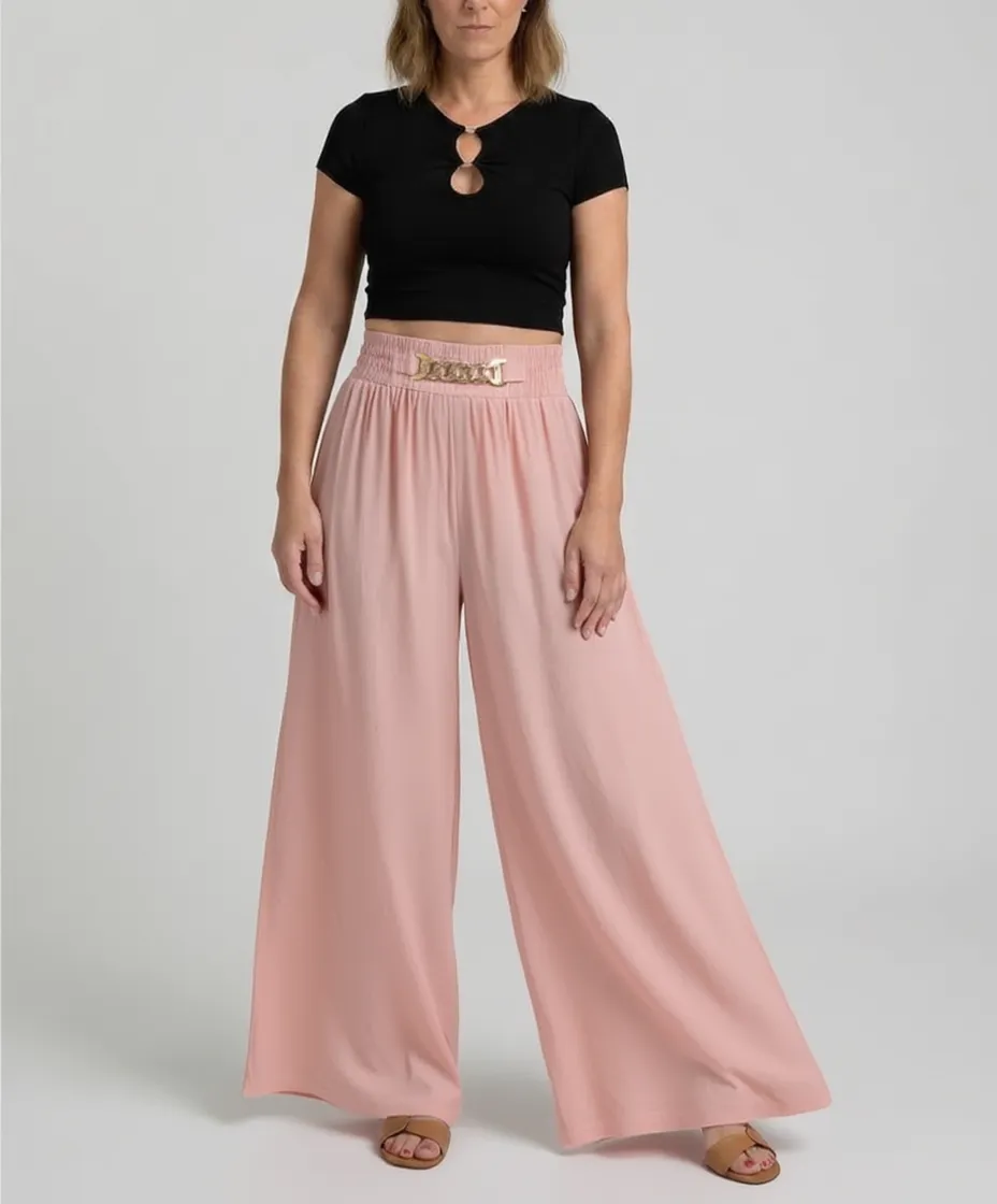 Carmela Catenozzi™ Elevated Wide Leg Chain Trousers