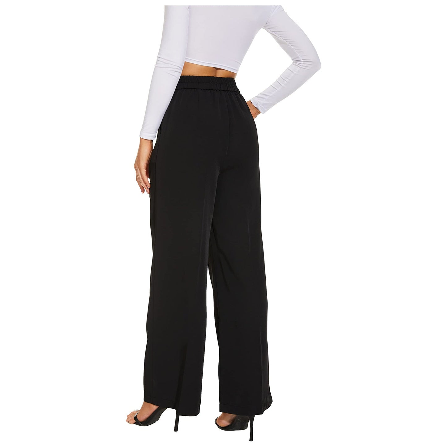 Celine Montclair™️ Casual trousers with high waist and wide legs