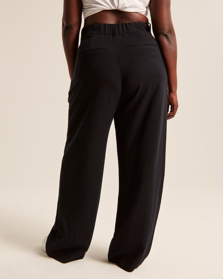 Celine Montclair™️ Casual trousers with high waist and wide legs