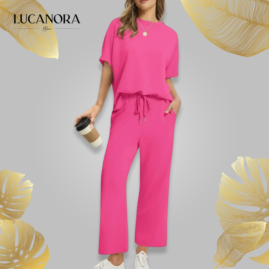 Clelia Diorio™ Casual top and pants set