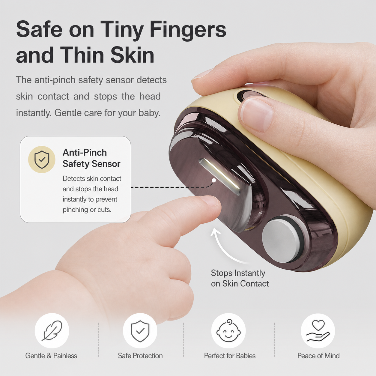 ClipGuard Pro+™ Gentle Electric Nail Clipper and File