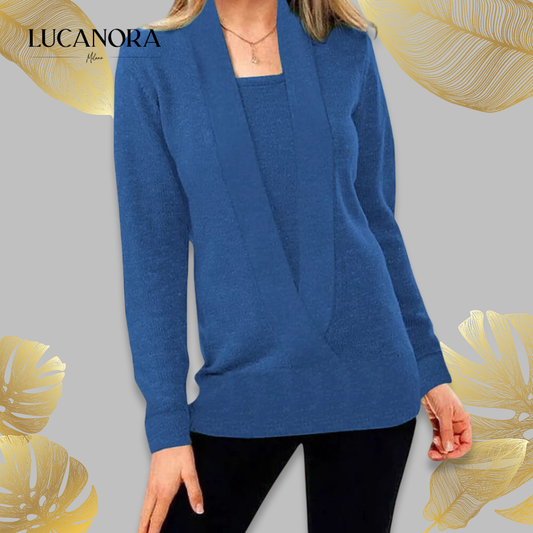 Cloe Balli™ Women's Solid Color Knitted Jumper