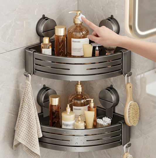CornerHold™ Minimalist Corner Shelf No Drilling Needed
