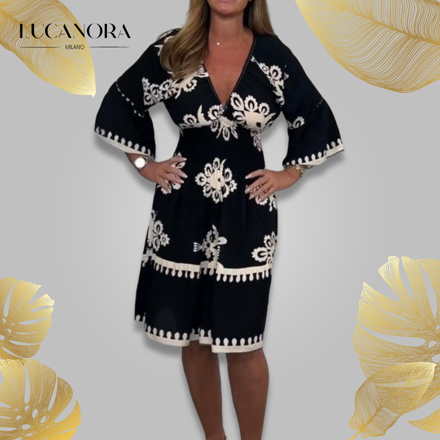 CrownFlower™️ V-neck dress