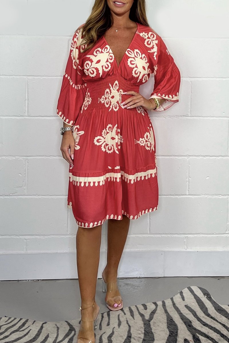 CrownFlower™️ V-neck dress