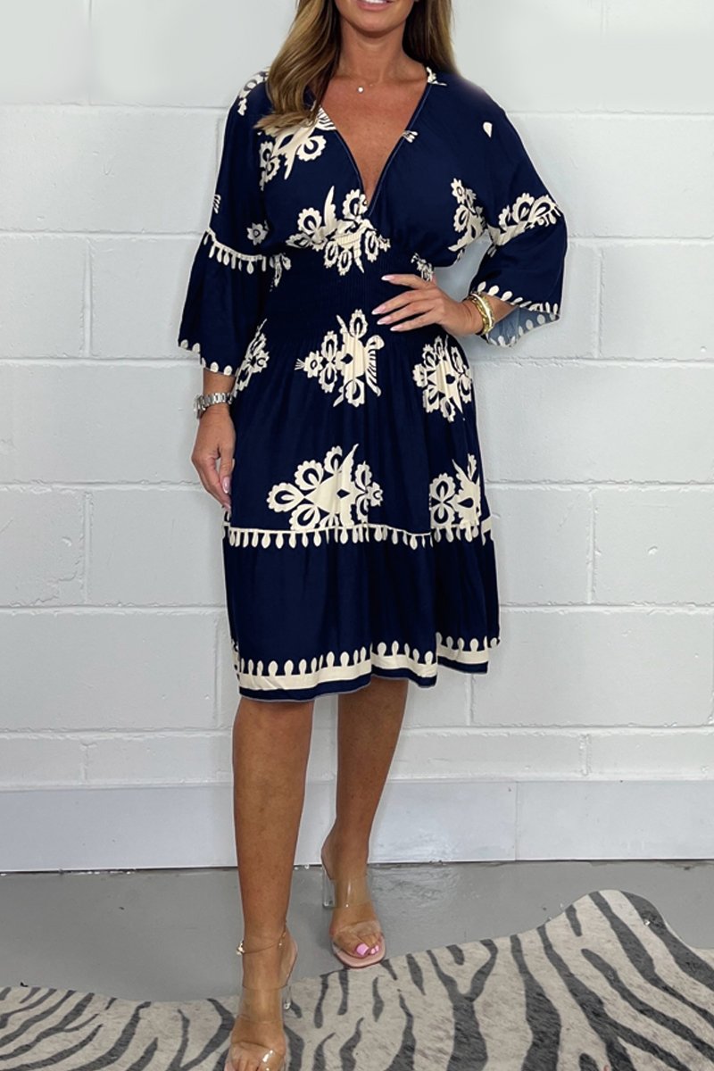 CrownFlower™️ V-neck dress
