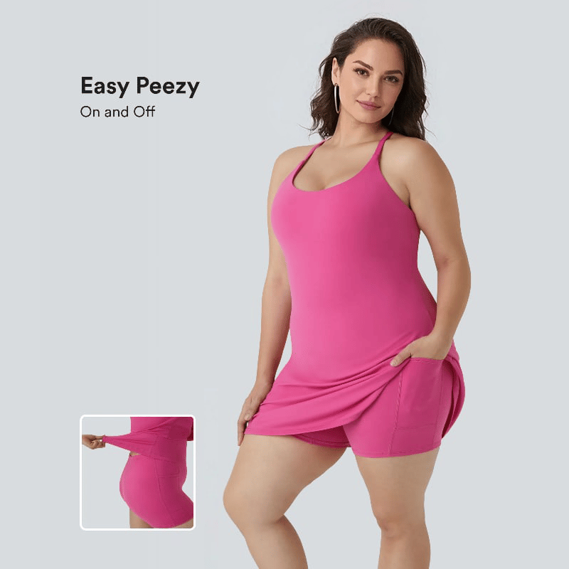 Dafne Bisio™ Comfortable Dress with Shorts Underneath