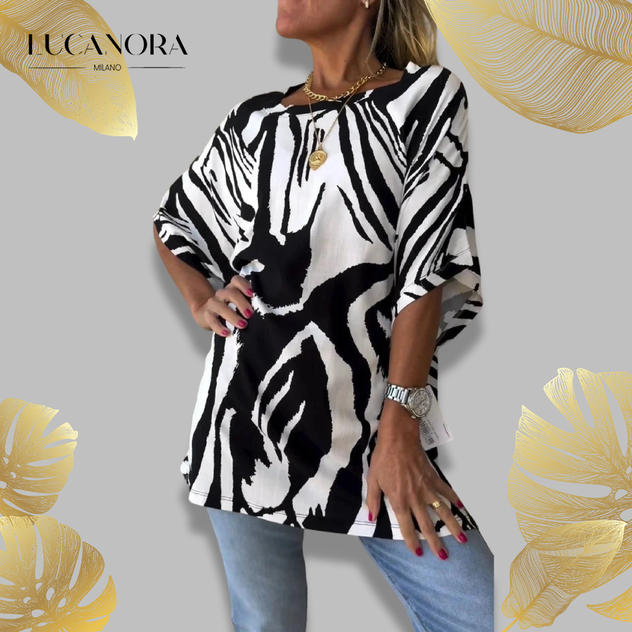 Danica Woodward™ Summer T-shirt with short sleeves and print
