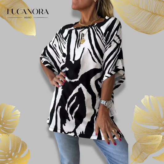 Danica Woodward™ Summer T-shirt with short sleeves and print