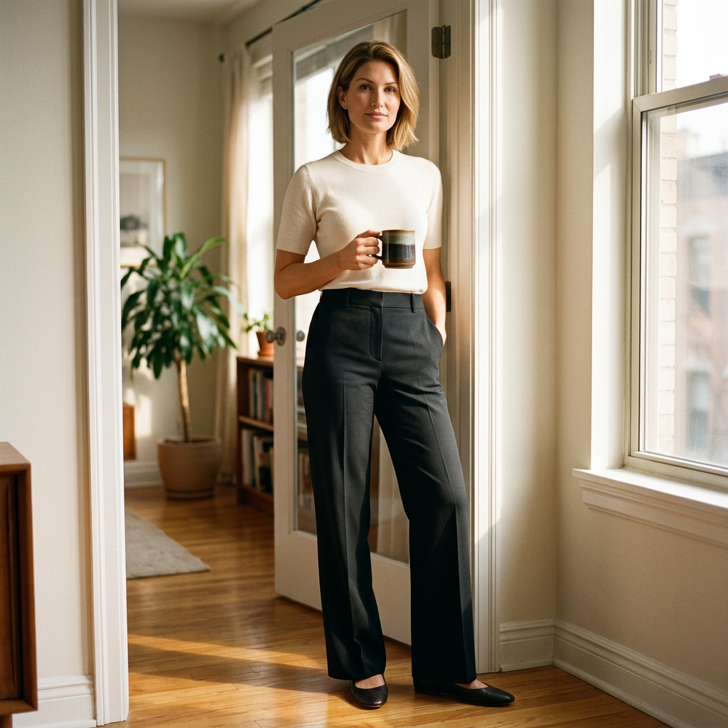 Daniela Gentile™ Relaxed Wide Leg Dress Pants