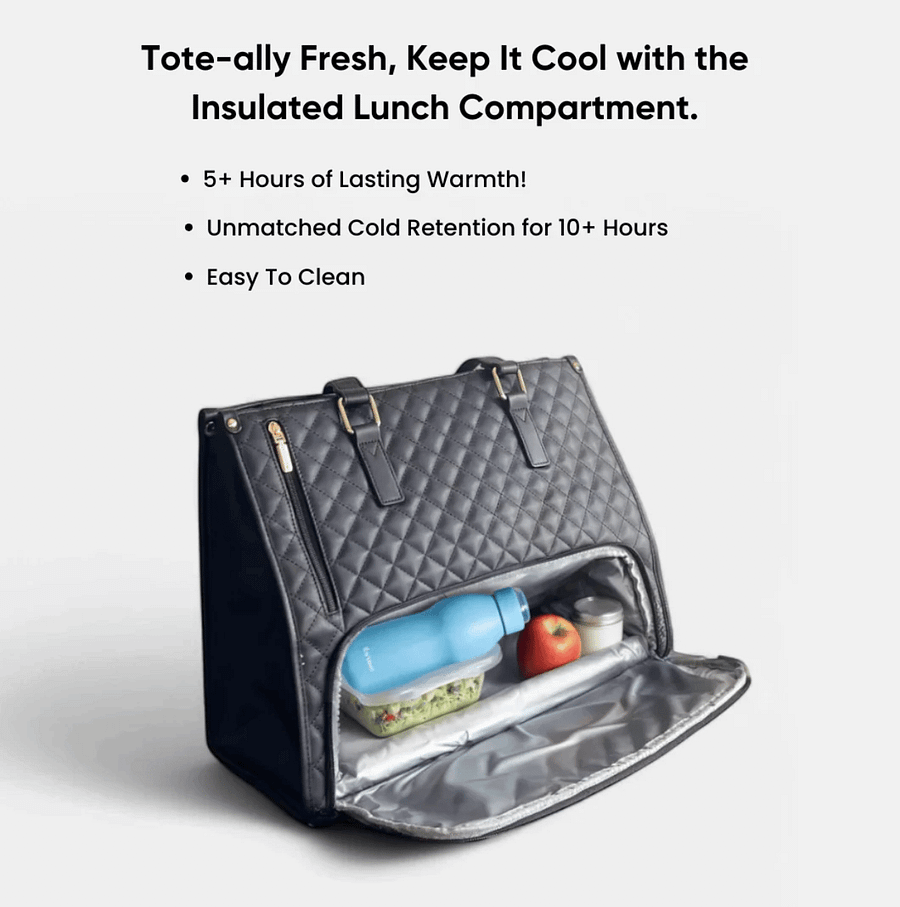 DualBite™ 2 in 1 Tote Bag Lunch Bag Combo