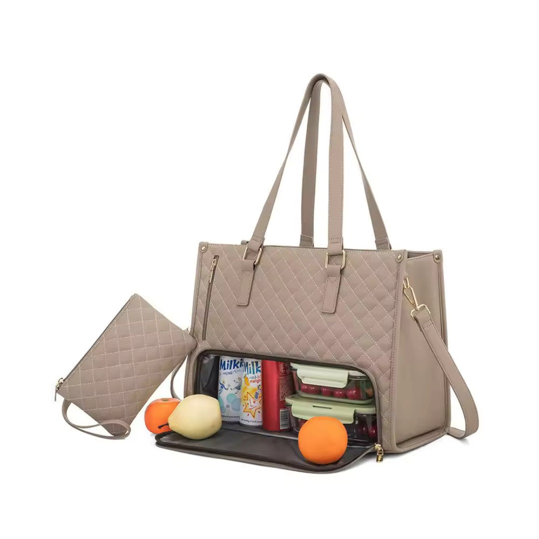 DualBite™ 2 in 1 Tote Bag Lunch Bag Combo