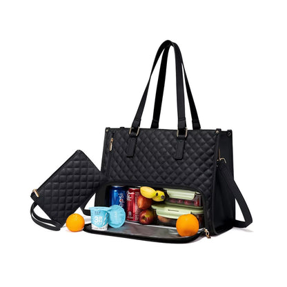DualBite™ 2 in 1 Tote Bag Lunch Bag Combo