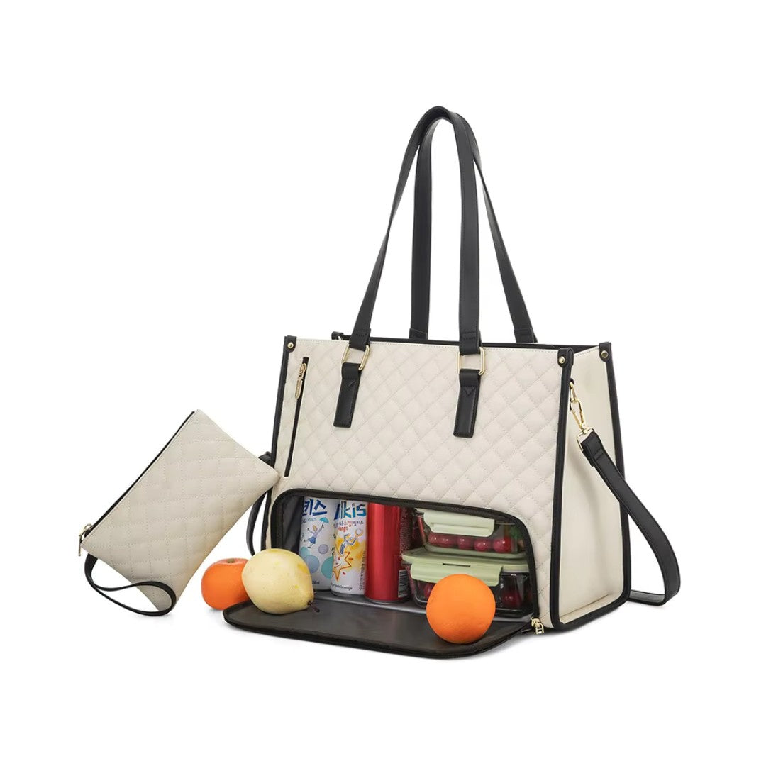 DualBite™ 2 in 1 Tote Bag Lunch Bag Combo