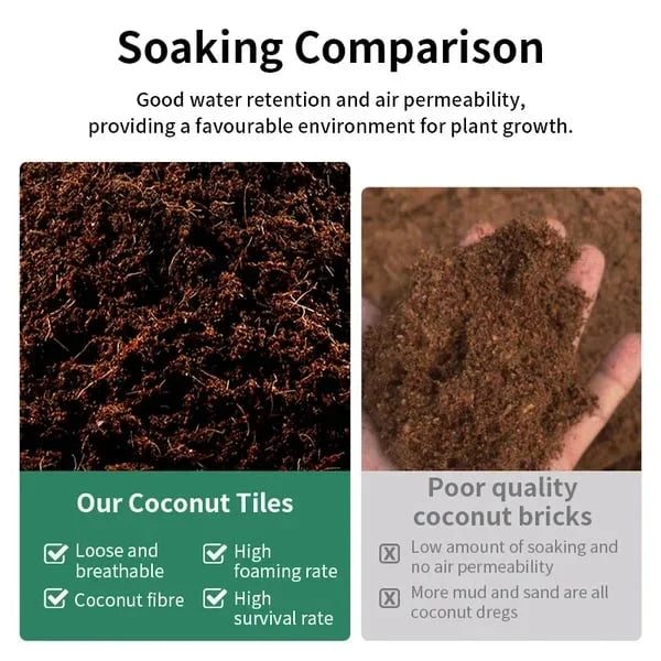 EcoBloom™ Premium Organic Coconut Bricks for Plants