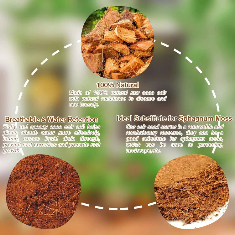 EcoBloom™ Premium Organic Coconut Bricks for Plants