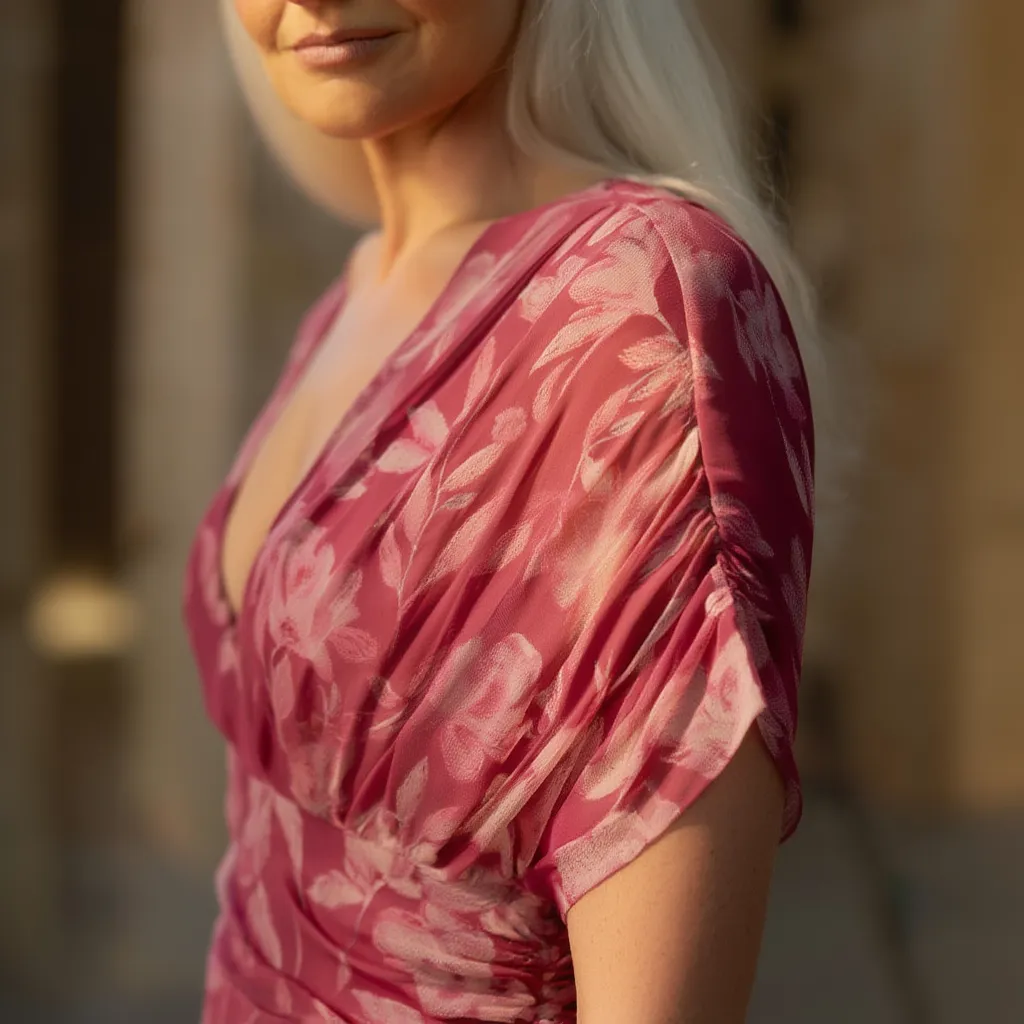 Enrichetta Bellori™ Elegant Off-Shoulder Printed Dress