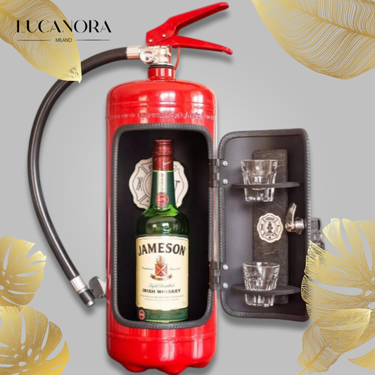 FireBar™ Minibar with the look of a fire extinguisher