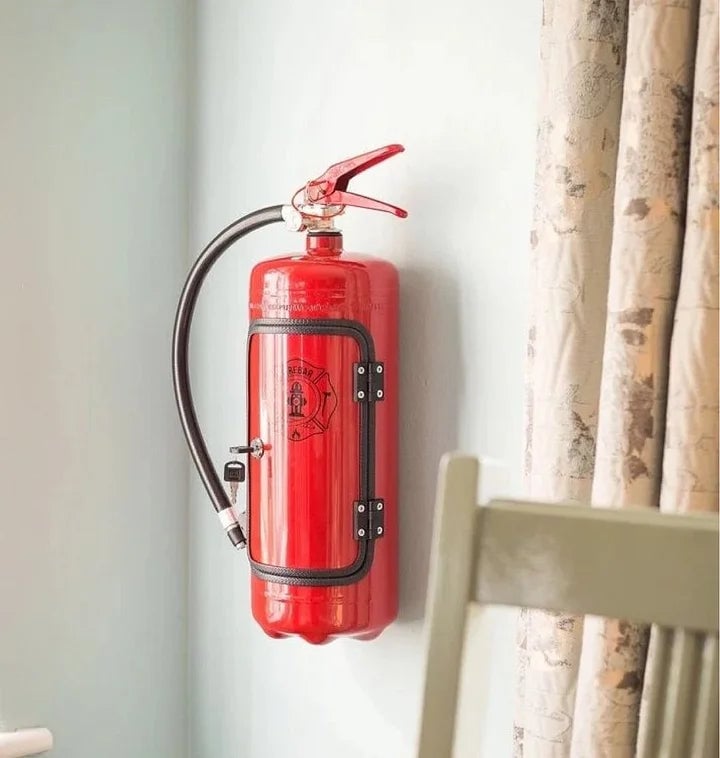 FireBar™ Minibar with the look of a fire extinguisher