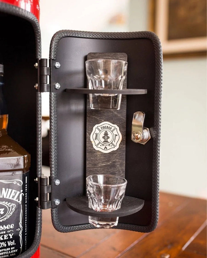 FireBar™ Minibar with the look of a fire extinguisher