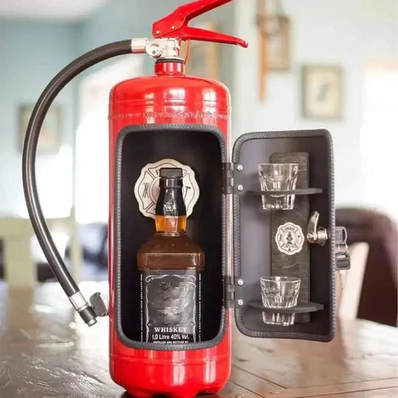 FireBar™ Minibar with the look of a fire extinguisher