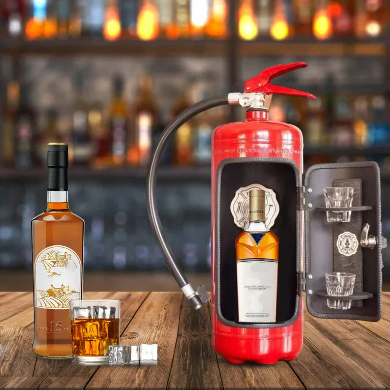 FireBar™ Minibar with the look of a fire extinguisher
