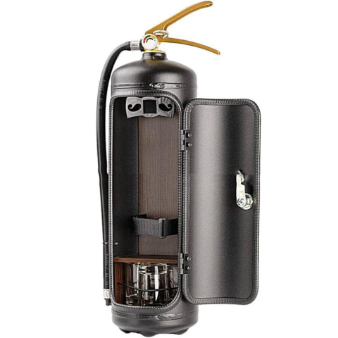 FireBar™ Minibar with the look of a fire extinguisher